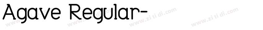 Agave Regular字体转换